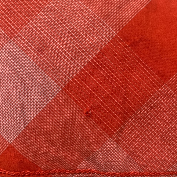 QUIKSILVER Button Down Short Sleave Shirt Casual Large Orange Plaid Men’s - Picture 6 of 7